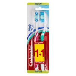 Escova de Dentes COLGATE Triple Action Média 1+1un 6831754