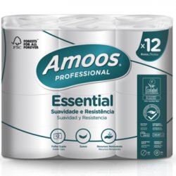 Papel Higiénico Doméstico 24mts 2Fls Amoos 12 Rolos 6501063