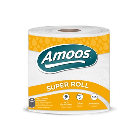 Rolo Multiusos 70mx22cm 2Fls Amoos Super Roll 1un 6531012