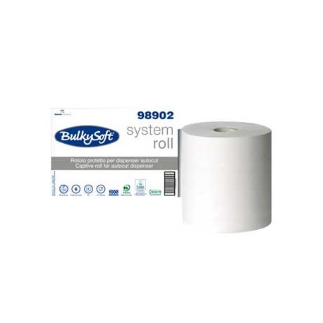 Rolo Toalhas Mão AutoCorte 250mx21cm 2Fls BulkySoft 6un 65398902