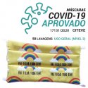 Máscara Reutilizável 50 Lavagens Adulto Arco-iris 1un 6301098