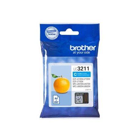 Tinteiro Brother LC3211C Azul 200 Pág. BROLC3211C