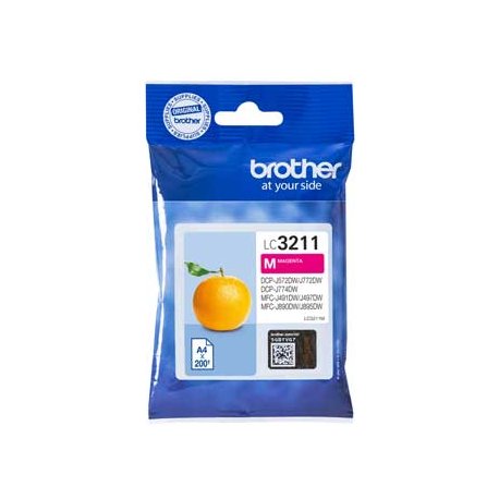 Tinteiro Brother LC3211M Magenta 200 Pág. BROLC3211M