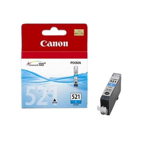 Tinteiro Canon 521 Azul 2934B001 9ml 448 Pág. CANCLI521C