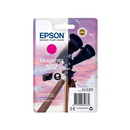 Tinteiro Epson 502 Magenta C13T02V34010 3,3ml EPSC13T02V34010