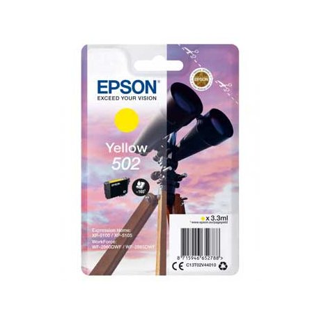 Tinteiro Epson 502 Amarelo C13T02V44010 3,3ml EPSC13T02V44010