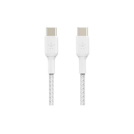 Belkin BoostCharge - Cabo USB - 24 pin USB-C (M) para 24 pin USB-C (M) - 1 m - branco CAB004BT1MWH