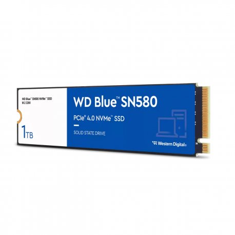 SSD M.2 PCIe 4.0 NVMe WD 1TB Blue SN580-4150R/4150W-600K/750K IOPs WDS100T3B0E