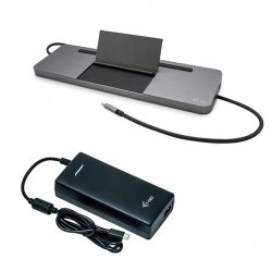 Docking Station i-tec Metal Ergonômico USB-C 4K 3x Display até 85W + Carregador 112W C31FLATPRO112W