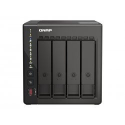 QNAP TS-453E - Servidor NAS - 4 baias - SATA 6Gb/s - RAID (expansão de disco rígido) RAID 0, 1, 5, 6, 10, 50, JBOD, 60 - RAM 8 