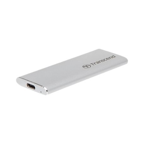 Transcend ESD260C - SSD - 1 TB - externa (portátil) - USB 3.1 Gen 2 - prata TS1TESD260C