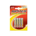 Pilhas AAA LR03 Alcalinas 1.5V 1100mAh Jupiter 4un 1961053