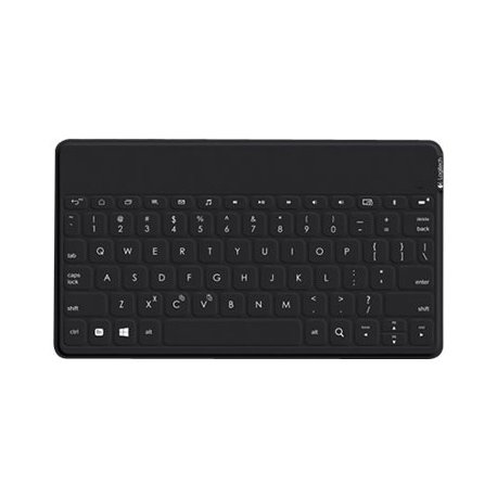 Logicool Keys-To-Go - Teclado - sem fios - Bluetooth - AZERTY - Flamengo - preto 920-008548