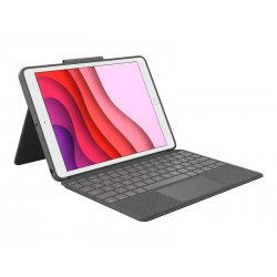 Logitech Combo Touch - Teclado e pasta de folio - com trackpad - retroiluminação - Apple Smart connector - QWERTY - Espanhol - 