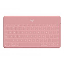 Logitech Keys-To-Go - Teclado - sem fios - Bluetooth - QWERTY - Pan-Nórdico - rosa blush - para Apple iPad/iPhone/TV 920-010051