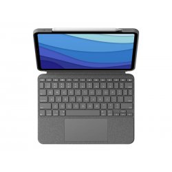 Logitech Combo Touch - Teclado e pasta de folio - com trackpad - retroiluminação - Apple Smart connector - QWERTY - Espanhol - 