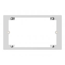 VISION Techconnect Modular AV Faceplate - LIFETIME WARRANTY - Double-Gang Flush Mount UK Mudring - flush mount mudring for holl