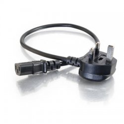 C2G Universal Power Cord - Cabo de alimentação - BS 1363 (M) para power IEC 60320 C13 - 3 m - moldado - preto 88514