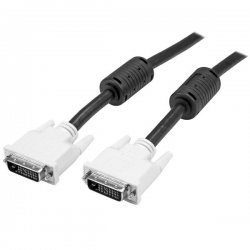 StarTech.com 2m DVI-D Dual Link Cable - Male to Male DVI-D Digital Video Monitor Cable - 25 pin DVI-D Cable M/M Black 2 Meter -