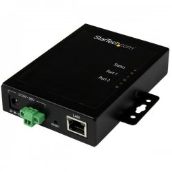 StarTech.com Servidor de dispositivo Ethernet Série-para-IP de 2 portas - RS232 - Metal e Montável - Servidor de dispositivo - 