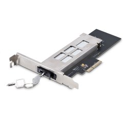 StarTech.com M.2 NVMe SSD to PCIe x4 Mobile Rack/Backplane with Removable Tray for PCI Express Expansion Slot, Tool-less Instal