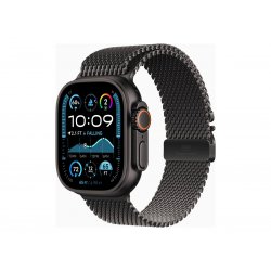 Apple Watch Ultra 2 - 49 mm - titânio preto - relógio inteligente Com círculo milanês - tamanho da banda: L - 64 GB - LTE, Wi-F