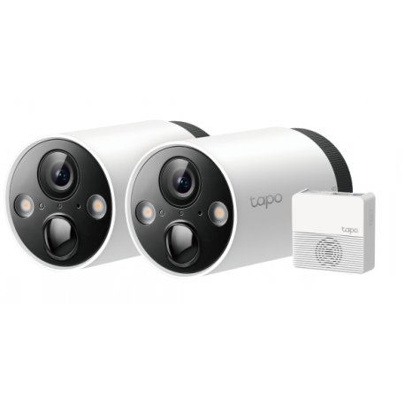 Câmera de Segurança TP-Link Smart Wire-Free, 2 Camera System, Exterior IP65 TapoC420S2