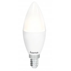 WiFi-LED Light HAMA, E14, 5.5W, white, can be dimmed, 470Lm, for voice app/control 00176586