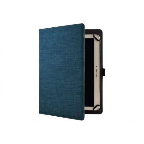 Tech air Universal - Capa flip cover para tablet - poliéster, tecido - azul com textura - 10.1"