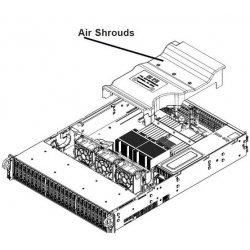 Supermicro - Kit de duto de ar para GPU MCP-310-82613-0N