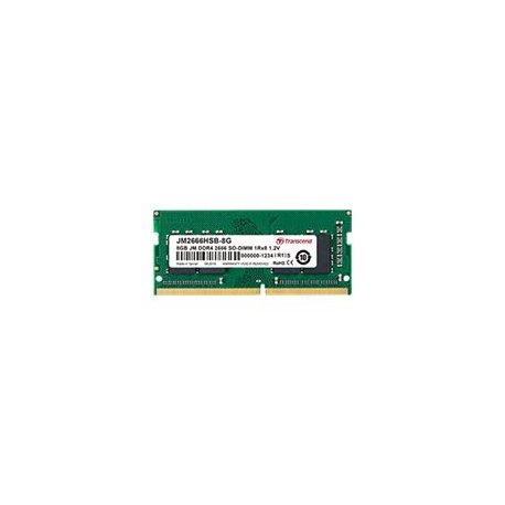 Transcend JetRAM - DDR4 - módulo - 8 GB - SO DIMM 260-pinos - 2666 MHz / PC4-21300 - CL19 - 1.2 V - unbuffered - sem ECC JM2666