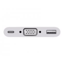 Apple USB-C VGA Multiport Adapter - Adaptador VGA - 24 pin USB-C (M) para HD-15 (VGA), USB Tipo A, 24 pin USB-C (F) MJ1L2ZM/A