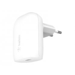 Belkin BoostCharge - Adaptador de alimentação - tecnologia PPS - 30 Watt - 3 A - Fast Charge, PD 3.0 (24 pin USB-C) - branco WC