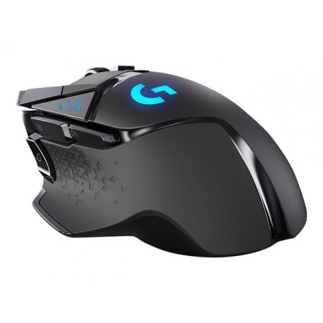 Logitech Gaming Mouse G502 LIGHTSPEED - Rato - óptico - 11 botões - sem fios, com cabo - 2.4 GHz - receptor sem fio USB 910-005