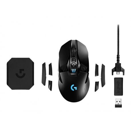 Logitech Wireless Gaming Mouse G903 LIGHTSPEED with HERO 16K sensor - Rato - destros e canhotos - óptico - 11 botões - sem fios