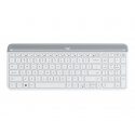 Logitech Slim Wireless Combo MK470 - Conjunto de teclado e rato - sem fios - 2.4 GHz - Padrão internacional americano - branco 