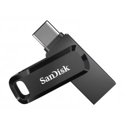 SanDisk Ultra Dual Drive Go - Drive flash USB - 128 GB - USB 3.2 Gen 1 / USB-C - preto SDDDC3-128G-G46