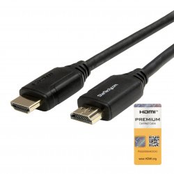 StarTech.com 2m Premium Certified HDMI 2.0 Cable with Ethernet, Durable High Speed UHD 4K 60Hz HDR 10, 6ft Rugged M/M HDMI Cord