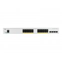 Cisco Catalyst 1000-24P-4G-L - Interruptor - Administrado - 24 x 10/100/1000 (PoE+) + 4 x Gigabit SFP (ligação ascendente) - mo