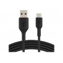 Belkin BoostCharge - Cabo USB - 24 pin USB-C (M) para USB (M) - 2 m - preto CAB001BT2MBK