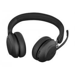 Jabra Evolve2 65 UC Stereo - Auscultadores - no ouvido - bluetooth - sem fios - USB-A - isolamento de ruído - preto 26599-989-9