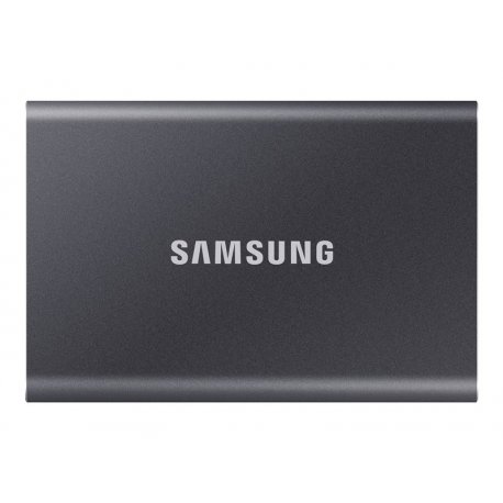 Samsung T7 MU-PC1T0T - SSD - encriptado - 1 TB - externa (portátil) - USB 3.2 Gen 2 (USB C conector) - 256-bits AES - cinzento 