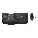 Kensington Pro Fit Ergo Wireless Keyboard and Mouse - Conjunto de teclado e rato - sem fios - 2.4 GHz, Bluetooth 4.0 - Espanhol