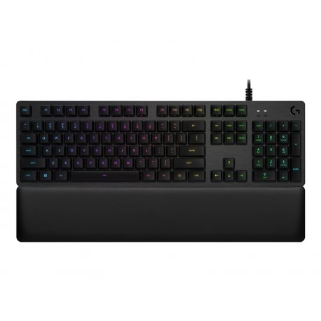 Logitech Gaming G513 - Teclado - luz traseira - USB - QWERTY - Espanhol - interruptor: GX Brown Tactile - carvão 920-009323