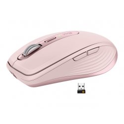 Logitech MX Anywhere 3 - Rato - laser - 6 botões - sem fios - 2.4 GHz, Bluetooth - receptor sem fio USB - rosa 910-005990