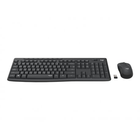 Logitech MK295 Silent - Conjunto de teclado e rato - sem fios - 2.4 GHz - Português - grafite 920-009870