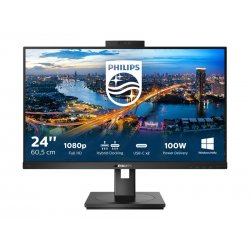 Philips B Line 243B1JH - Monitor LED - 24" (23.8" visível) - 1920 x 1080 Full HD (1080p) @ 75 Hz - IPS - 250 cd/m² - 1000:1 - 4