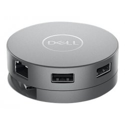 Dell Mobile Adapter DA310 - Estação de engate - USB-C - VGA, DP, HDMI, USB-C - 1GbE - com 3 Anos de Garantia de Hardware Básica