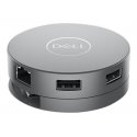 Dell Mobile Adapter DA310 - Estação de engate - USB-C - VGA, DP, HDMI, USB-C - 1GbE - com 3 Anos de Garantia de Hardware Básica