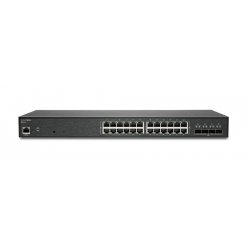 SonicWall Switch SWS14-24 - Interruptor - Administrado - 24 x 10/100/1000 + 4 x 10 Gigabit SFP+ - montável em trilho - com 1 an